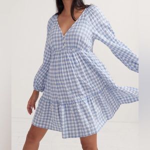 Hatch Kelsey Dress Blue/White Gingham